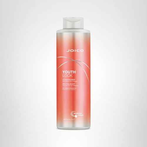Joico YouthLock Conditioner Formulated With Collagen | Youthful Body & Bounce | Reduce Breakage & Frizz | Soften & Detangle Hair | Boost Shine | Sulfate Free | With Arginine | 33.8 Fl Oz