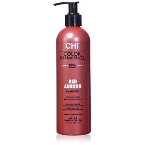 CHI Color Illuminate Shampoo, Provides Balanced Color Replenishment Between Salon Services, Sulfate, Paraben, & Cruelty-Free, Red Auburn, 12 Oz