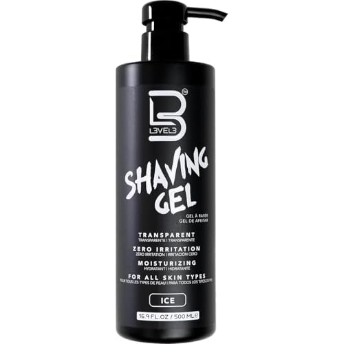 L3 Shaving Gel - Straight Razor Shave Gel - Non-Irritating - Refreshing Smell L3 - No Hot Towel Necessary - Level Three Razor Gel (Ice)