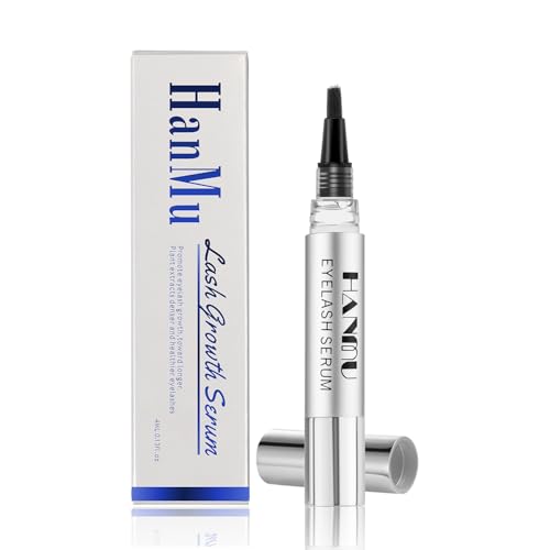 HANMU Eyelash Growth Serum, Non-Irritating Eye Lash Serum,For Rapid Enhancement of Eyelash Growth - Fuller, Faster, Longer, Premium Lash Enhancer-4ml