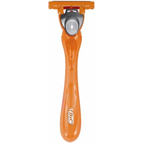 Bic 3 Hybrid Men's Triple-Blade Razors, Pack with 1 Handle + 6 Refills - Lubricating Strip with 3 Blades and Pivoting Head for a Smooth, Precise Shave
