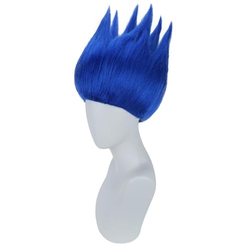 BERON Flame Dark Blue Short Straight Wig 12 Inch