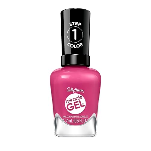 Sally Hansen Miracle Gel Nail Polish - 350 Work Hard, Play Pink (Bright Pink)