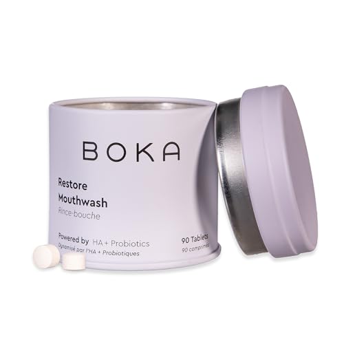 Boka Hydroxyapatite Mouthwash Tablets Mint Flavor - 90 Count, Travel-Friendly