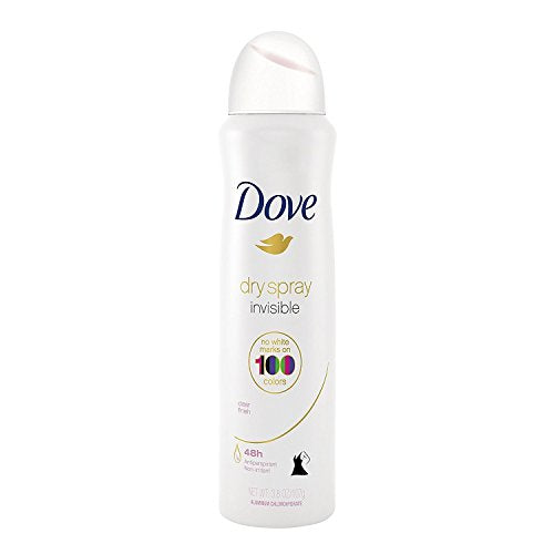 Dove Antiperspirant Dry Spray - Invisible Clear Finish, 3-Pack