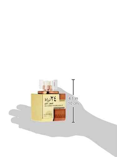 Lattafa Perfumes 24 Carat Pure Gold for Unisex Eau de Parfum Spray, 3.4 Ounce (Pack of 2)