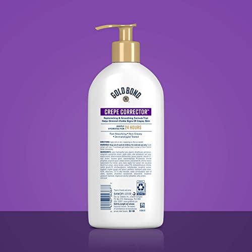 Gold Bond Age Renew Crepe Corrector Body Lotion, Replenishing & Smoothing Formula, Crepe Corrector Body Lotion, 14 oz