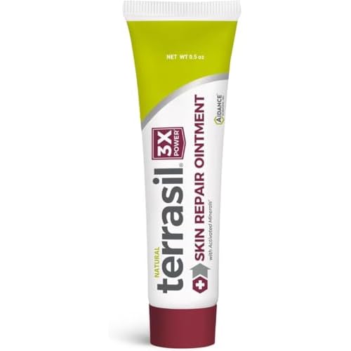terrasil Skin Repair Bundle for Folliculitis, Ingrown Hair, Boil Treatment, Razor Burn, Angular Cheilitis Treatment, & More, Dermatologist Tested & Hypoallergenic Approved (0.5oz Tube & 75gm Soap Bar)