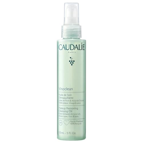 Caudalie Vinoclean Makeup Removing Cleansing Oil 5 Fl Oz - Nourishing & Waterproof Makeup Remover
