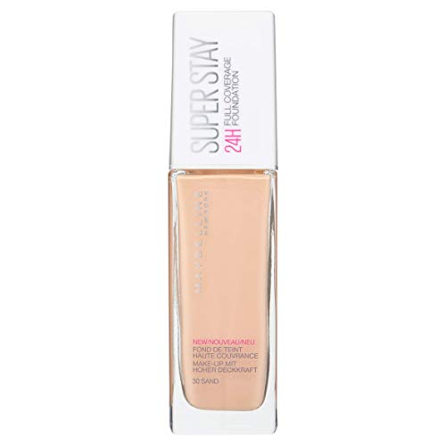 Maybelline New York Foundation, Superstay 24 Hour Longlasting Foundation, Lightweight Feel, Water and Transfer Resistant, 30 ml, Shade: 10, Ivory