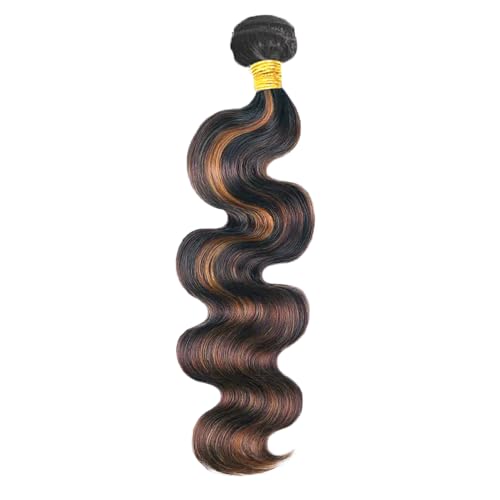 Fridnae P1B30 Light Brown Ash Body Wave Human Hair Bundles 34 Inch