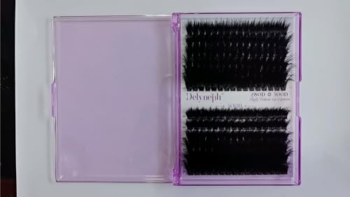 Delyneph Fluffy Lash Clusters C-280D&300D Thick Volume Eyelash Extensions