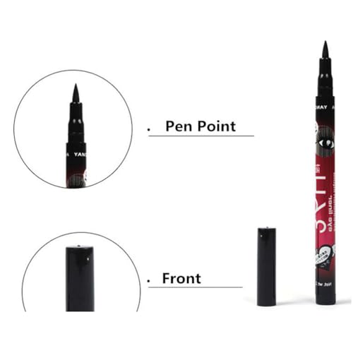 Waterproof Black Eyeliner Pencil - 3 Pack Long Lasting
