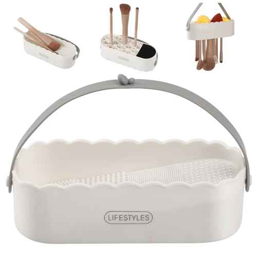 DUcare Makeup Brush Cleaner Shampoo Soap Solid Brush Cleaning Mat Removes Cosmetic Color Brush Cleaner Pad for Cleaning Makeup Sponges Brushes