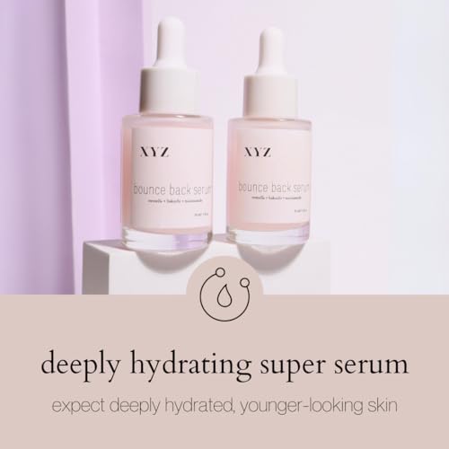 Bounce Back Face Serum with Retinol-Alternative Bakuchiol - Soothe, Hydrate, and Brighten Skin with Bakuchiol, Tremella Mushroom, and Niacinamide - 1fl oz (30mL)