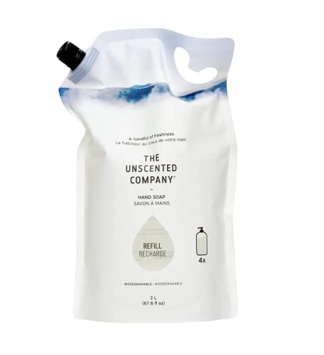Unscented Hand Soap Refill - 67.6 oz, Gentle Formula for Sensitive Skin