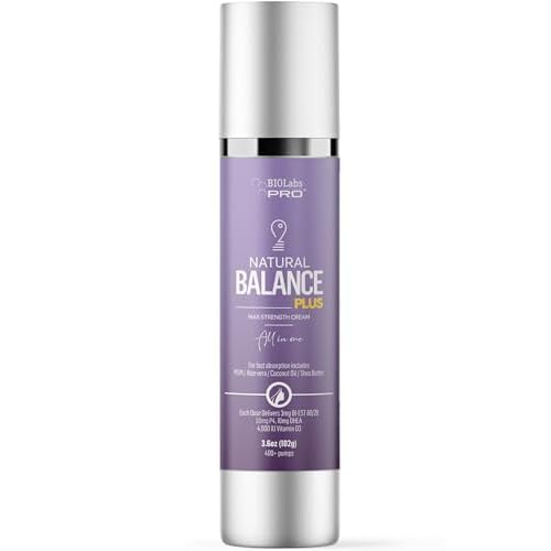 BIOLABS PRO Bioidentical Combination Cream - Maximum Strength Blend - Luxury Bottle, Precision Pump - 3.6oz
