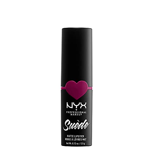 NYX PROFESSIONAL MAKEUP Suede Matte Lipstick, Vegan Formula - Sweet Tooth (Fuschia)