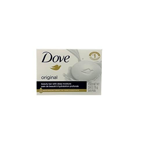 Dove White Travel Size Bar Soap With Moisturizing Cream 2.6 oz (Pack of 2)