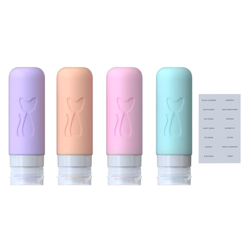 Zafit TSA Approved 3oz Leakproof Travel Bottles Set of 4