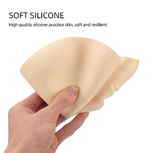 JimKing Tattoo Practice Skin Head 3pcs Silicone Microblading