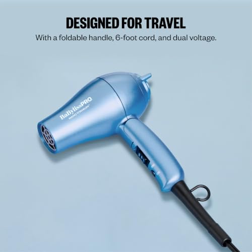 BaBylissPRO Nano Titanium Travel Hair Dryer 1000W