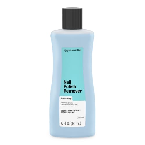 Amazon Essentials Nourishing Nail Polish Remover with Panthenol & Vitamin E - 6 Fl Oz