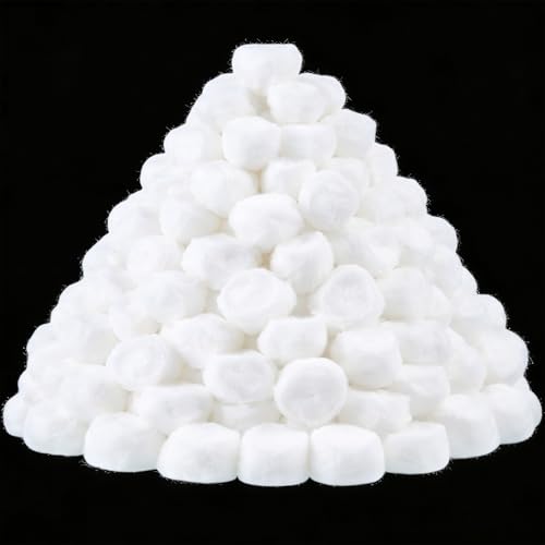 Jumbo Natural Cotton Balls (100 Pack) - 2 Inch Soft Skincare & Makeup Remover