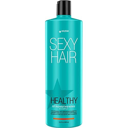 SexyHair Healthy Strengthening Anti-Breakage Shampoo/Conditioner | Helps Provide Strength and Flexibility to Damaged Hair | SLS and SLES Sulfate Free