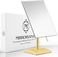 Mirrorvana Gold Large Free Standing Frameless Mirror 9.8 x 7 Inches