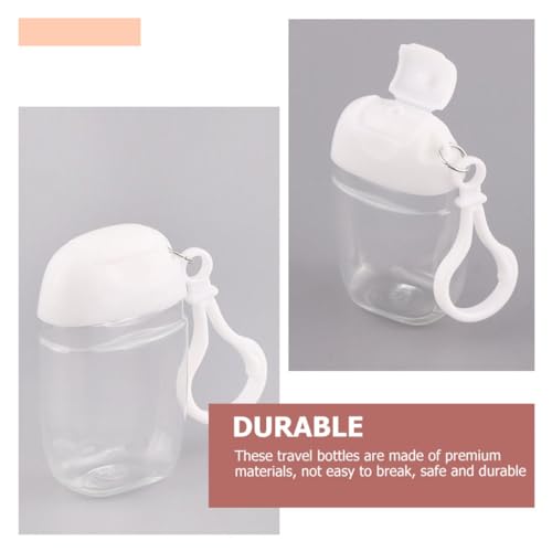 36 Pcs Flip Cap Bottle with Hook Refillable Travel Bottles Multi-function Empty Bottles Empty Hand Bottles Practical Small Bottles Leakproof Travel Bottles Keychain Hand Dispenser