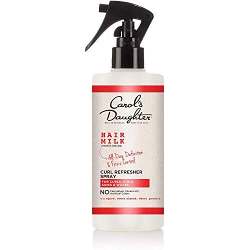 Carol's Daughter Hair Milk Curl Refresher Spray for Coils and Waves, with Agave, Sweet Almond and Wheat Protein, 10 fl oz