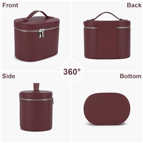 YFGBCX Makeup Bag Vanity Case with Removable Divider Travel Toiletry Bag Portable Cosmetic Bag Makeup Organizer Case