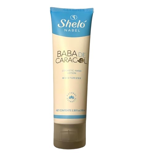 Shelo Nabel Baba de Caracol Hand Lotion, Moisturizing Cream with Snail Extract, 3.38 fl oz