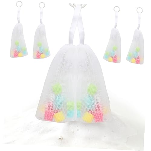 FOMIYES 5pcs Foaming Net Soap Bags with Hanging Design