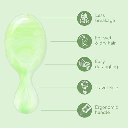 Wet Brush Mini Detangler Hair Brush - Limited Edition Key Lime
