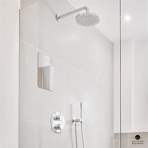 Mavoro 7x9" Acrylic Shower Shaving Mirror with 3M Adhesive