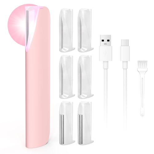 Sonic Dermaplane Razor for Women with LED Light
