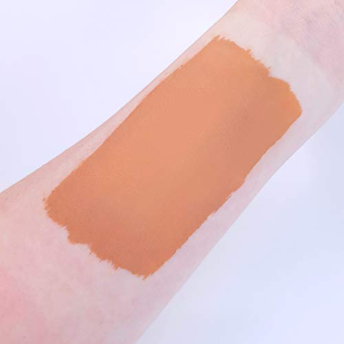 Moon Creations Pro Face & Body Paint Cake Pots Light Brown - Professional Water Based Face Paint Makeup for Adults, Kids - 1.26oz