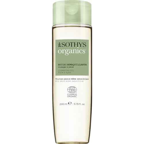 SOTHYS Cleansing Oil for Face and Eyes | Gentle Organic Makeup Remover, Daily Vegan Facial Cleanser | For All Skin Types