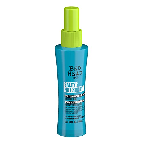TIGI Bed Head Queen For A Day Thickening Spray for Fine Hair 10.5 oz & Bed Head Salty Not Sorry texturizing Salt Spray for Natural Undone Hairstyles 3.38 fl oz