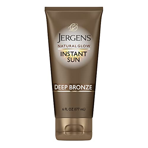 Jergens Natural Glow Instant Tanning Moisturizer, Deep Bronze 6 fl oz