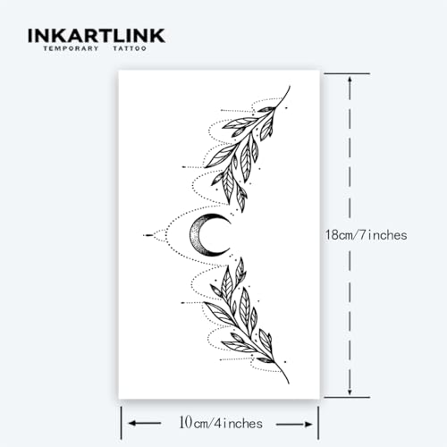 INKARTLINK Semi-Permanent Tattoo Sheets - 1-2 Weeks Waterproof