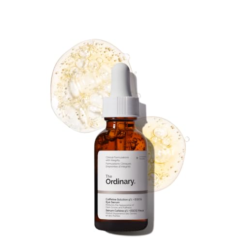 The Ordinary Caffeine Solution 5% + EGCG Eye Serum 1 Fl Oz – Depuffs Tired Eyes & Dark Circles