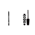 Rimmel Scandaleyes Waterproof Gel Eye Liner Pencil, Black Scandaleyes Retroglam Mascara, Extreme Black Longwear Mascara for a False Eyelash Look, 0.41 Fl Oz (Pack of 1)