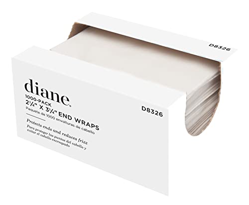 Diane End Wraps for Hair Styling - 1000 Count, 2.25" x 3.25"