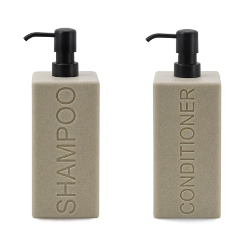Rectangular Resin Soap Dispenser with Pump | Modern Bathroom