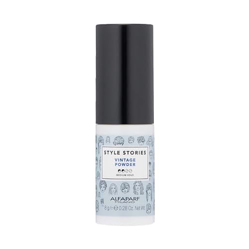 Alfaparf Milano Style Stories Vintage Texturizing Powder - Medium Hold, Lightweight Volumizing Powder - Matte Finish - Adds Volume, Texture and Lift