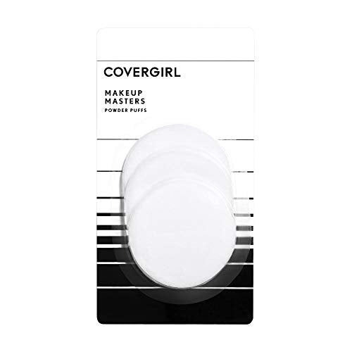 Makeup Powder Puffs - White, 3 Pack - Soft & Absorbent for Flawless Finish
