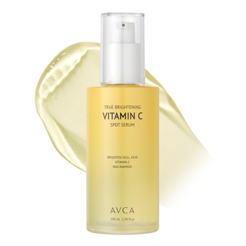AVCA Vitamin C Brightening Serum 100ml(3.38 fl. oz) ? Niacinamide Dark Spot & Even Tone, Antioxidant Face Serum for Dull Skin, K-Beauty, Fragrance-Free